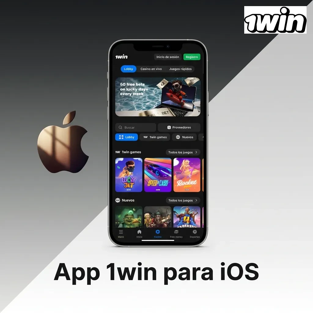 App 1win para iOS disponible en iPhone e iPad con funciones de apuestas deportivas y casino móvil