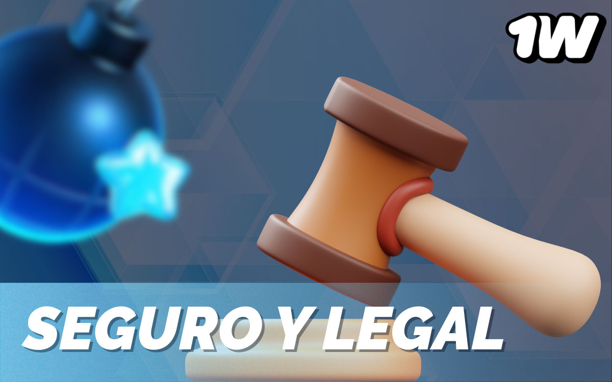 1win casino platform showing security certification badge and SSL encryption symbol for Mexican players