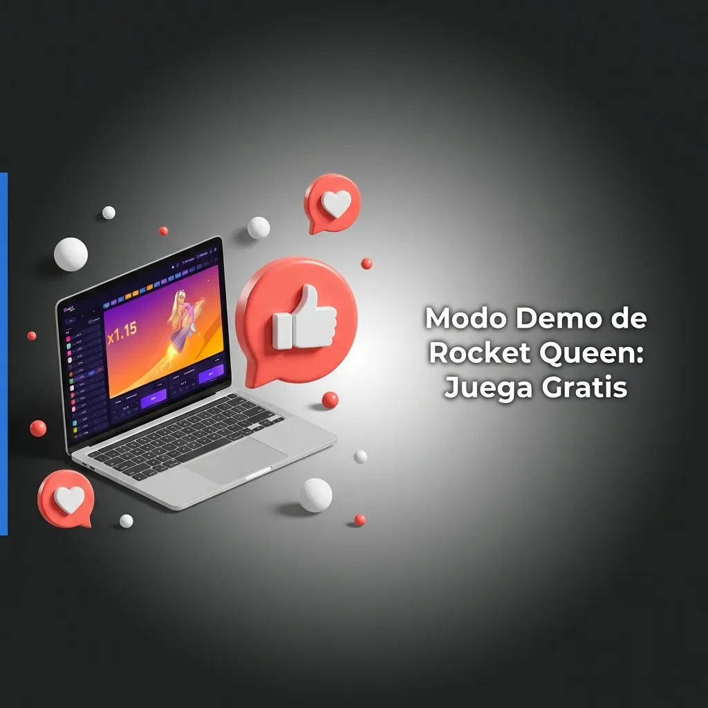 Interfaz del modo demo de Rocket Queen mostrando créditos virtuales y funciones de juego disponibles para practicar gratis