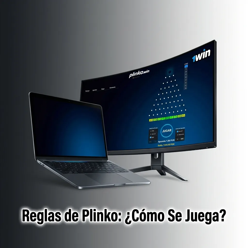 Tablero de Plinko con bola cayendo entre clavijas hacia multiplicadores en la base, mostrando diferentes niveles de riesgo