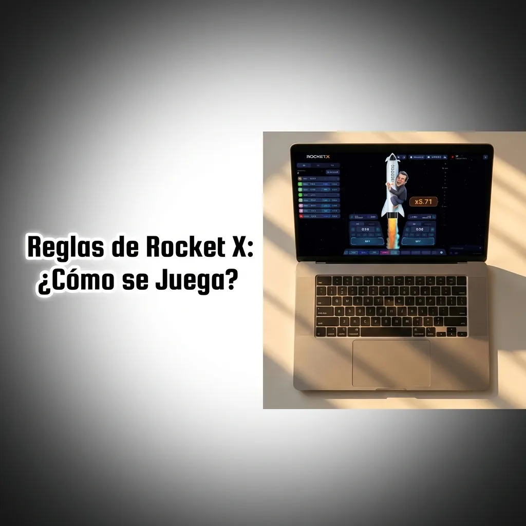 Cohete despegando con multiplicador creciente en pantalla del juego Rocket X mostrando mecánica de apuesta y retiro