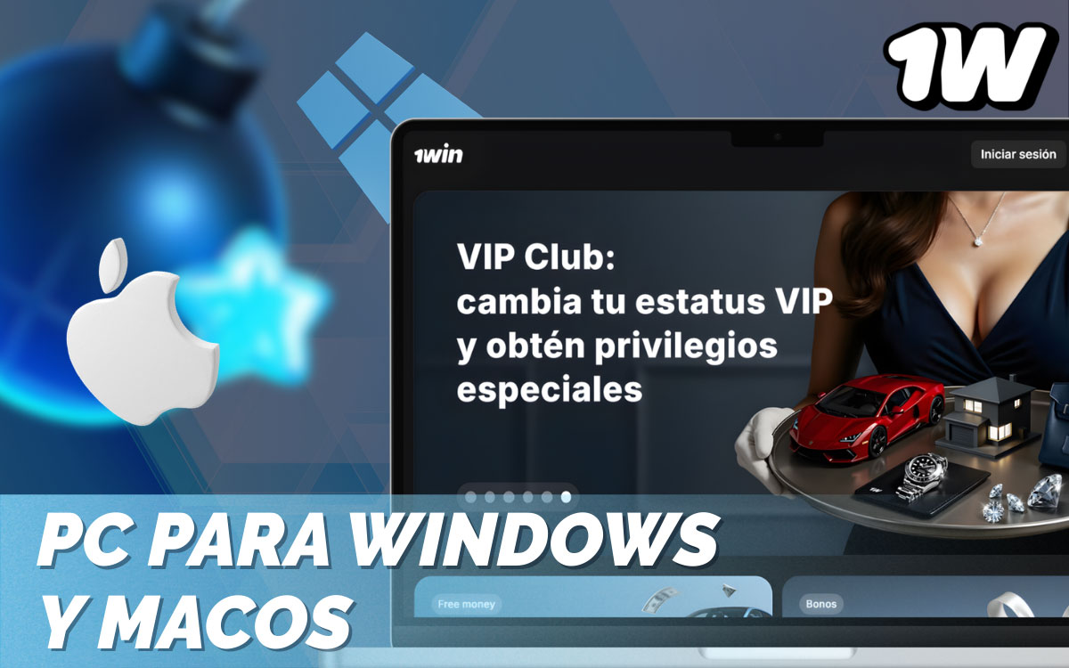 Usuario accediendo al sitio web de apuestas desde navegador en computadora Windows o macOS