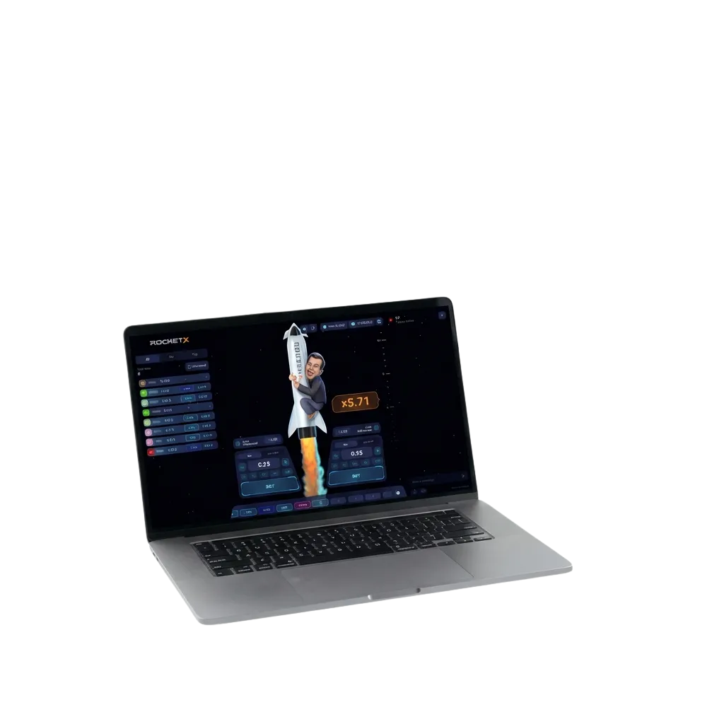 Rocket X crash game interface showing rocket ascending with multiplier on 1win casino platform in Mexico